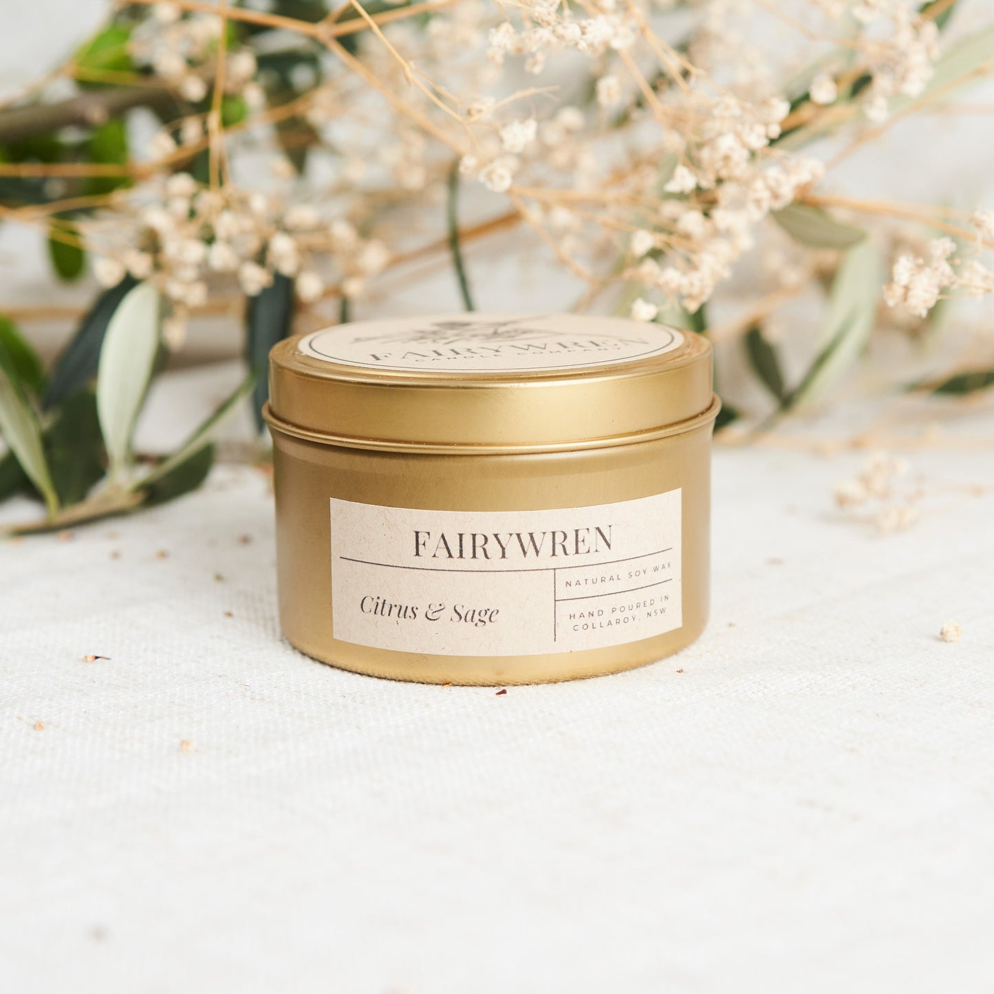Citrus & Sage - Travel Tin Candle