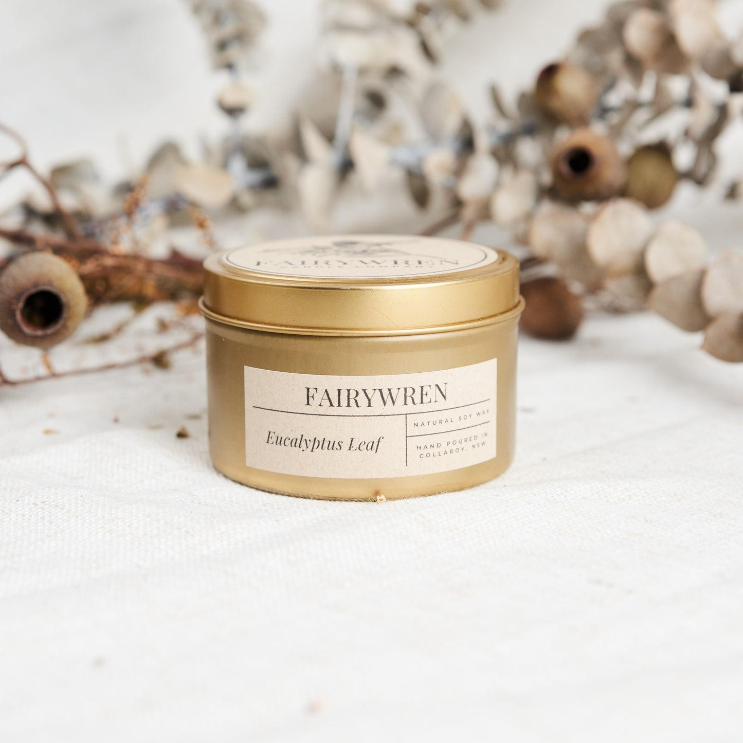 Eucalyptus Leaf - Travel Tin Candle
