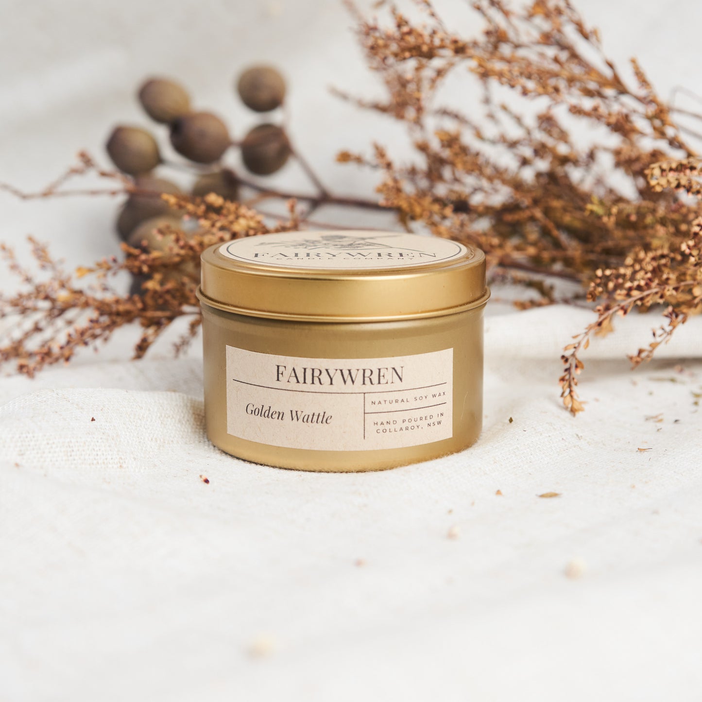 Golden Wattle - Travel Tin candle