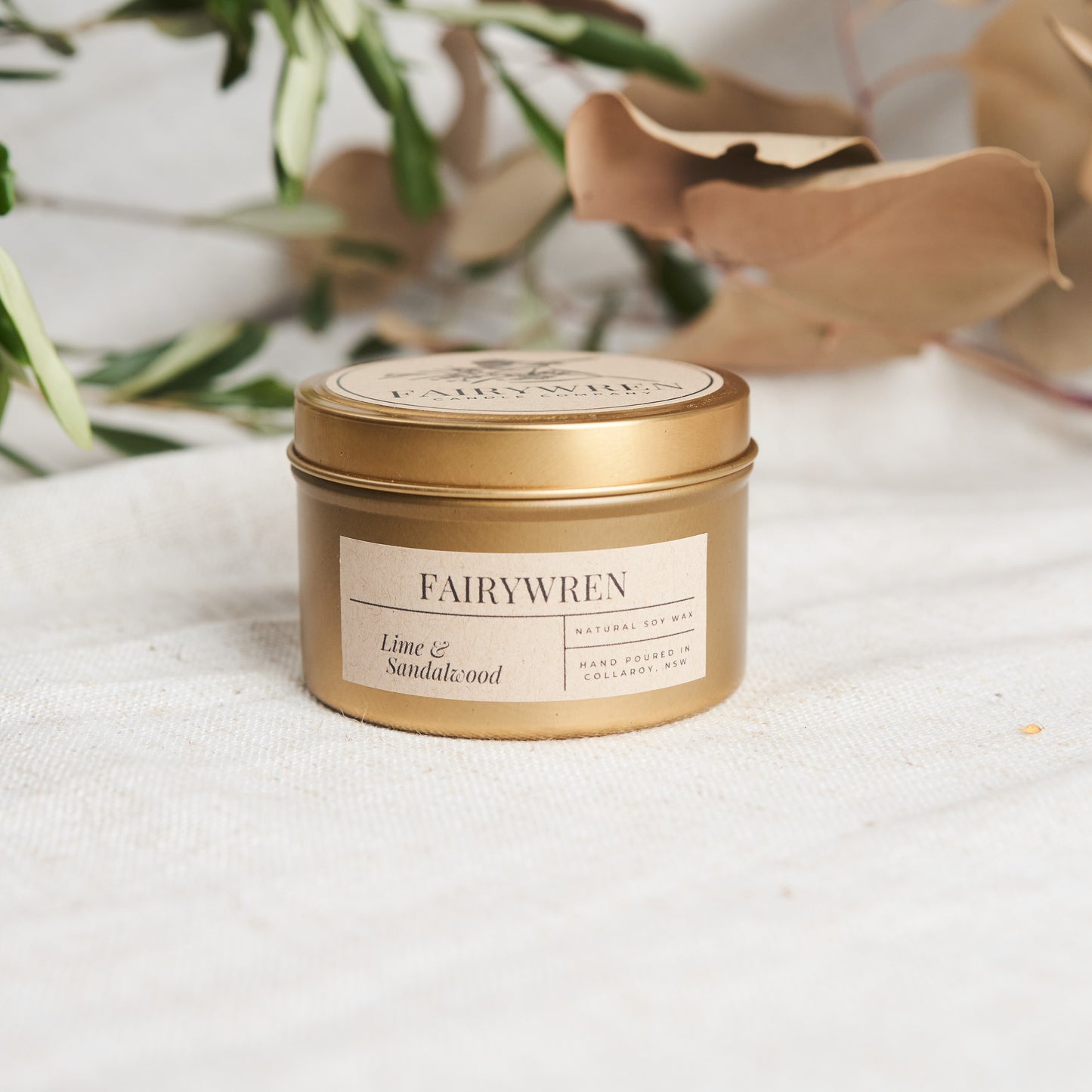 Lime & Sandalwood - Travel Tin Candle