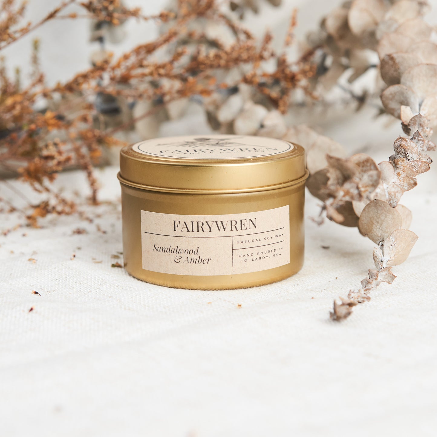 Sandalwood & Amber - Travel Tin Candle