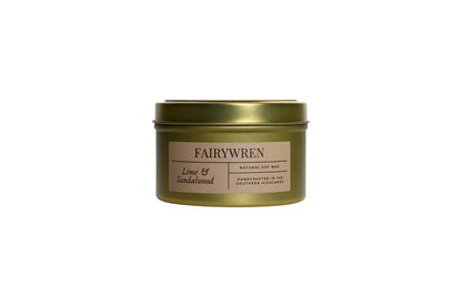 Lime & Sandalwood - Travel Tin Candle