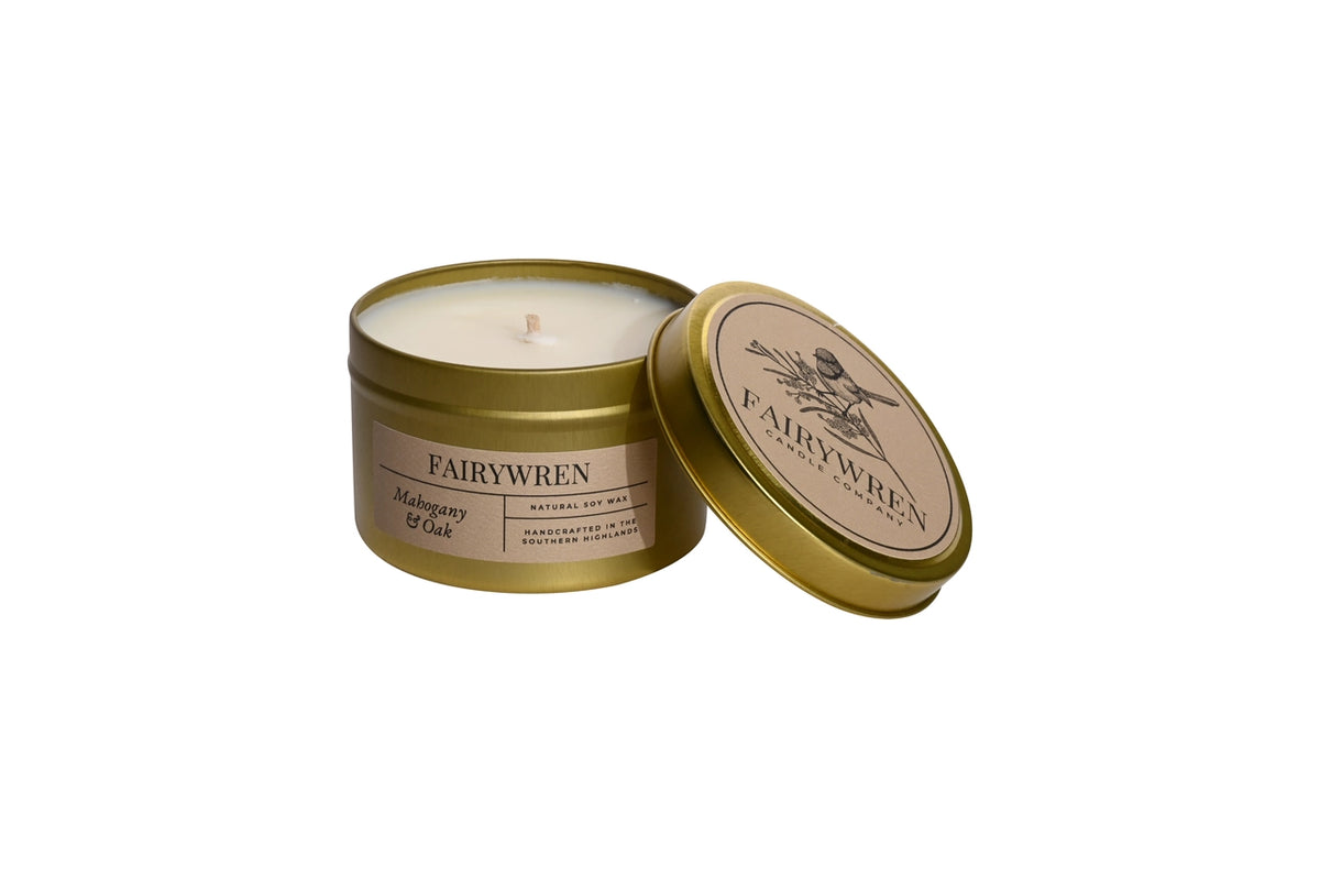 Mahogany & Oak - Travel Tin Candle